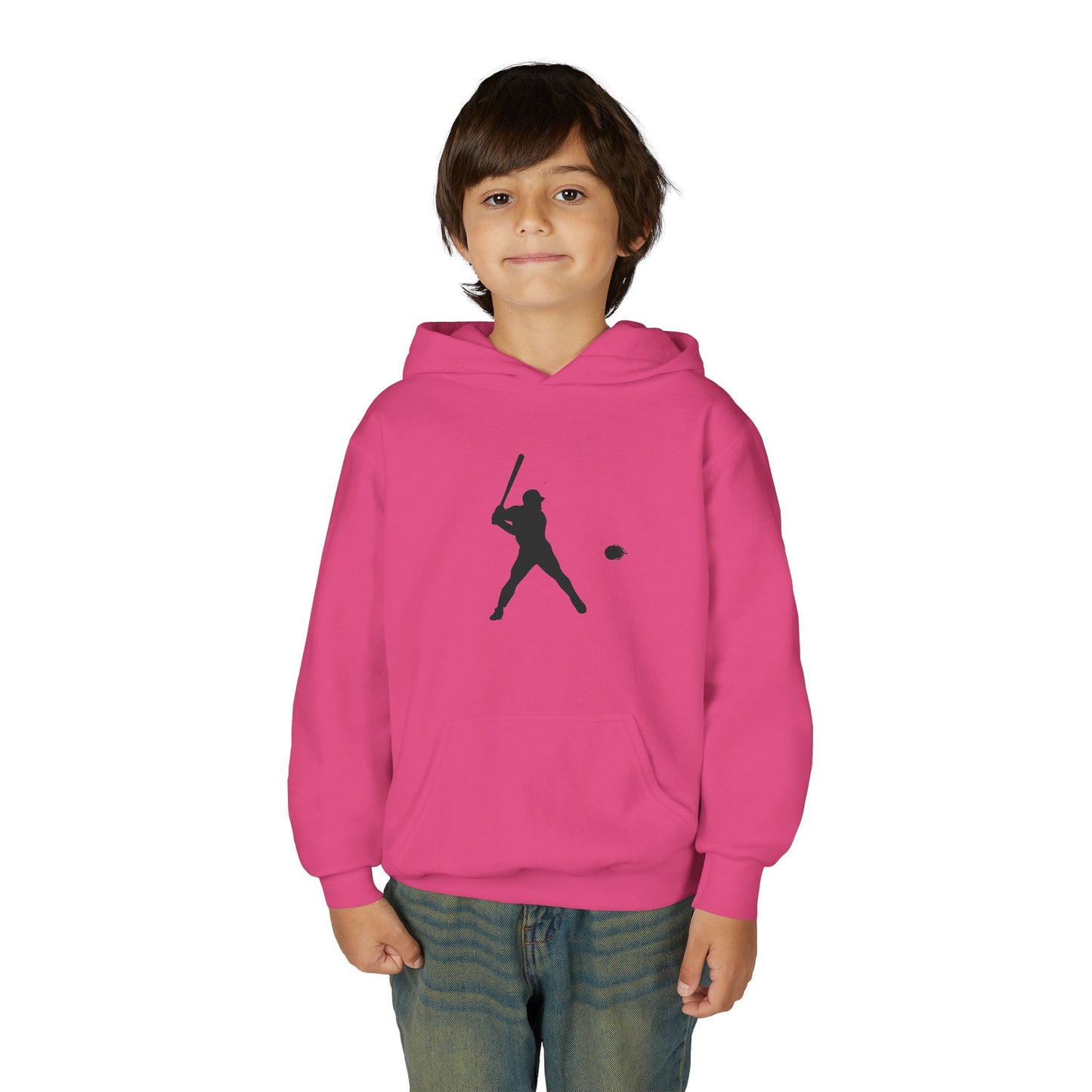 Baseball Themed Youth Hoodie, Sports Sweatshirt, Kids Gift, Youth Apparel, Baseball Fan Gear, Athletic Hoodie