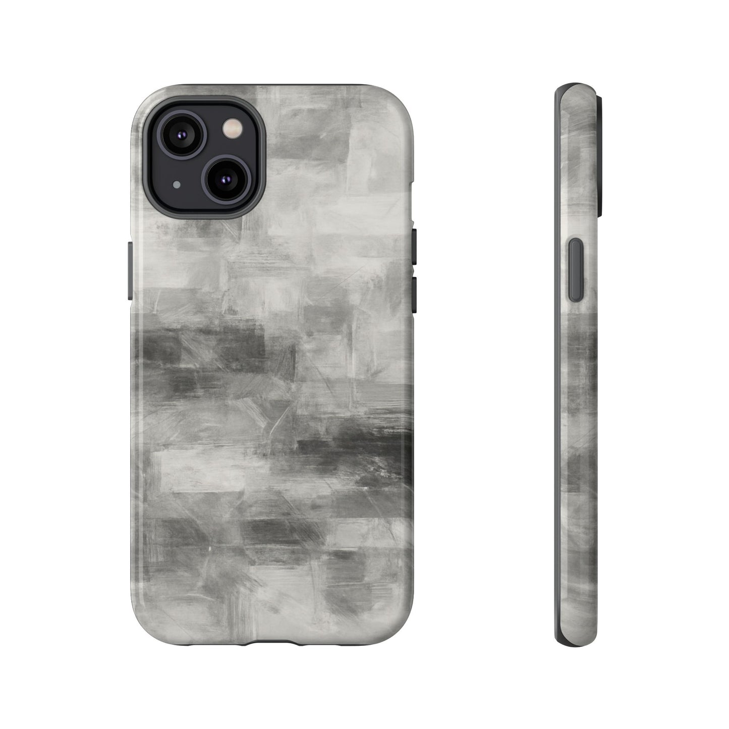 Stylish Phone Case for Tough Protection, Marble Grey Design, Customizable Gift for Her, Unisex Mobile Accessory, Birthday Present, [...] - TRV