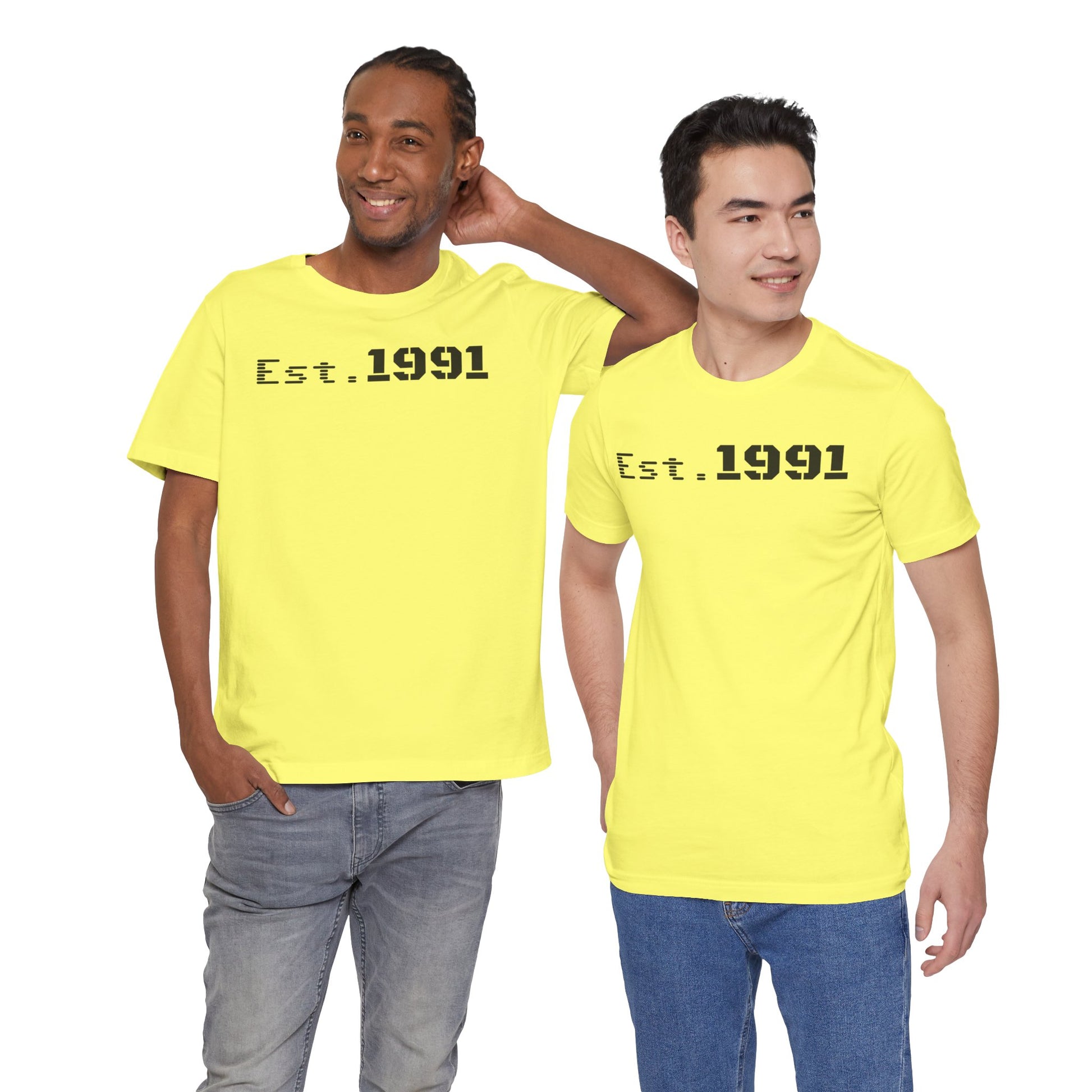 Established 1991 Unisex Jersey Tee | Vintage Anniversary Gift | Casual Wear, Birthday Shirt, Retro Style, Statement Tee, Gift for Him/Her - TRV