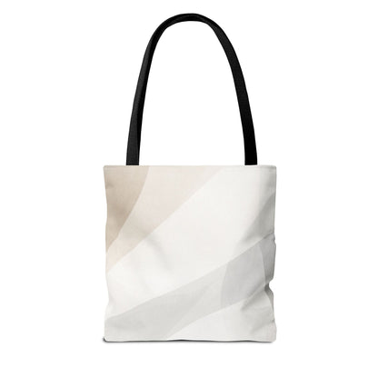 Neutral Abstract Geometric Tote Bag | Minimal Beige Shapes