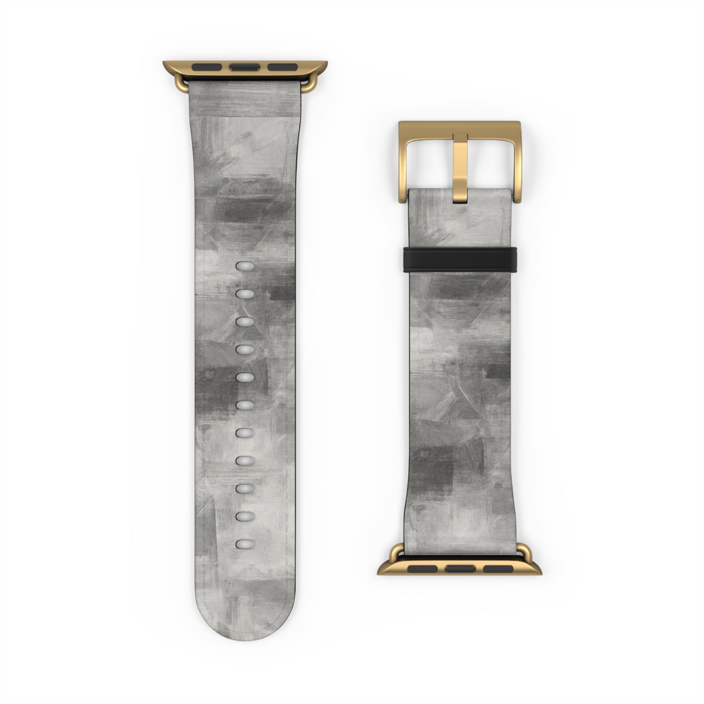 Gray Watercolor Camouflage Watch Band | Neutral Abstract Apple Watch Strap - TRV