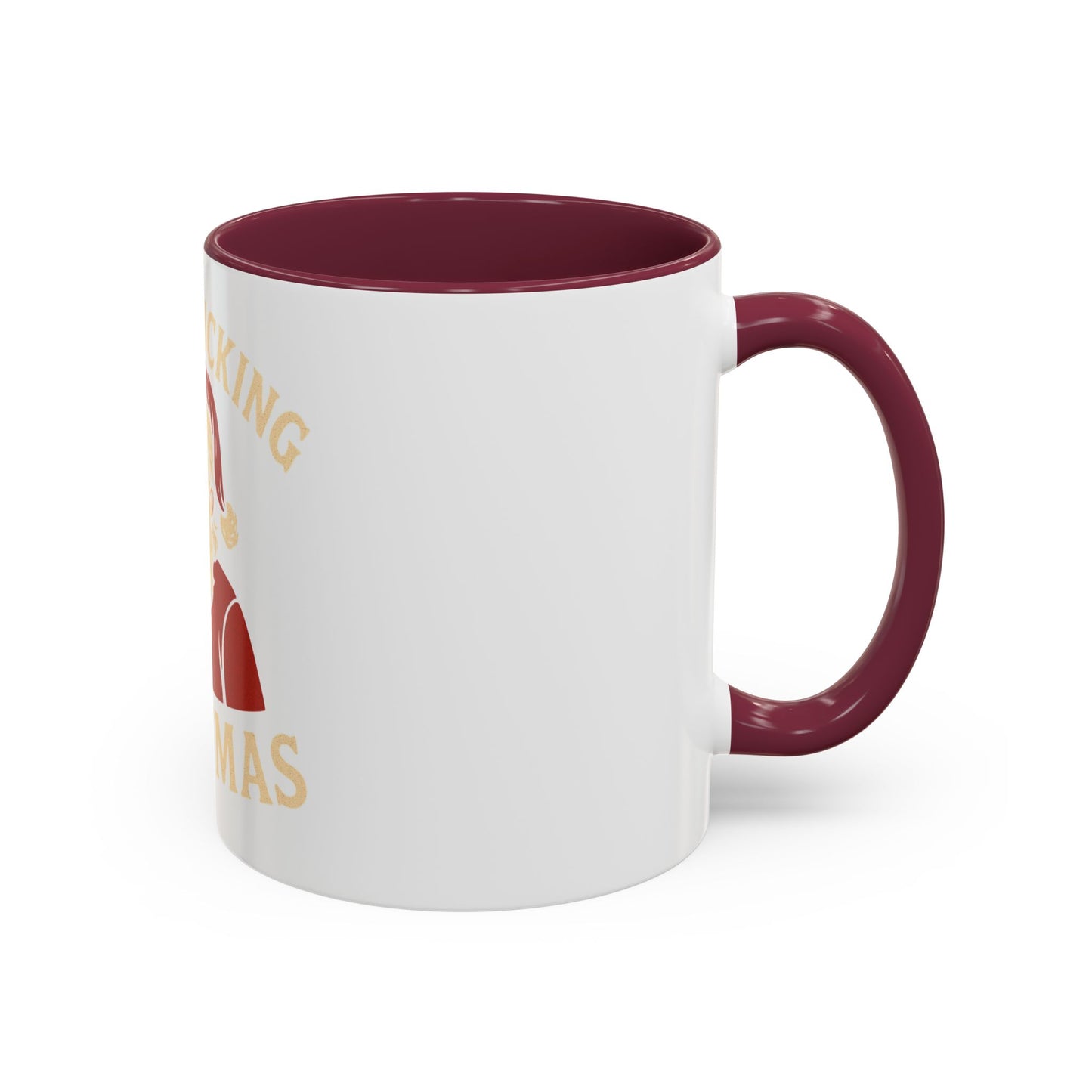 Irreverent Merry Christmas Mug — Funny Santa Middle Finger Coffee Cup (11oz & 15oz)