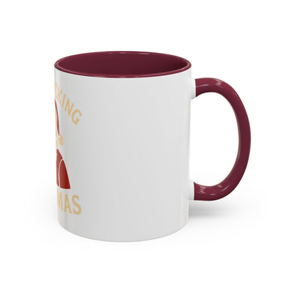 Irreverent Merry Christmas Mug — Funny Santa Middle Finger Coffee Cup (11oz & 15oz)