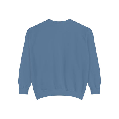 Minimalist Peace Hand Sweatshirt — Small Chest Line Art Crewneck