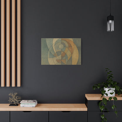 Abstract Geometric Circles Matte Canvas - TRV