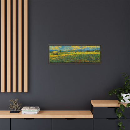 Landscape Matte Canvas, Framed (Multi-color) - TRV