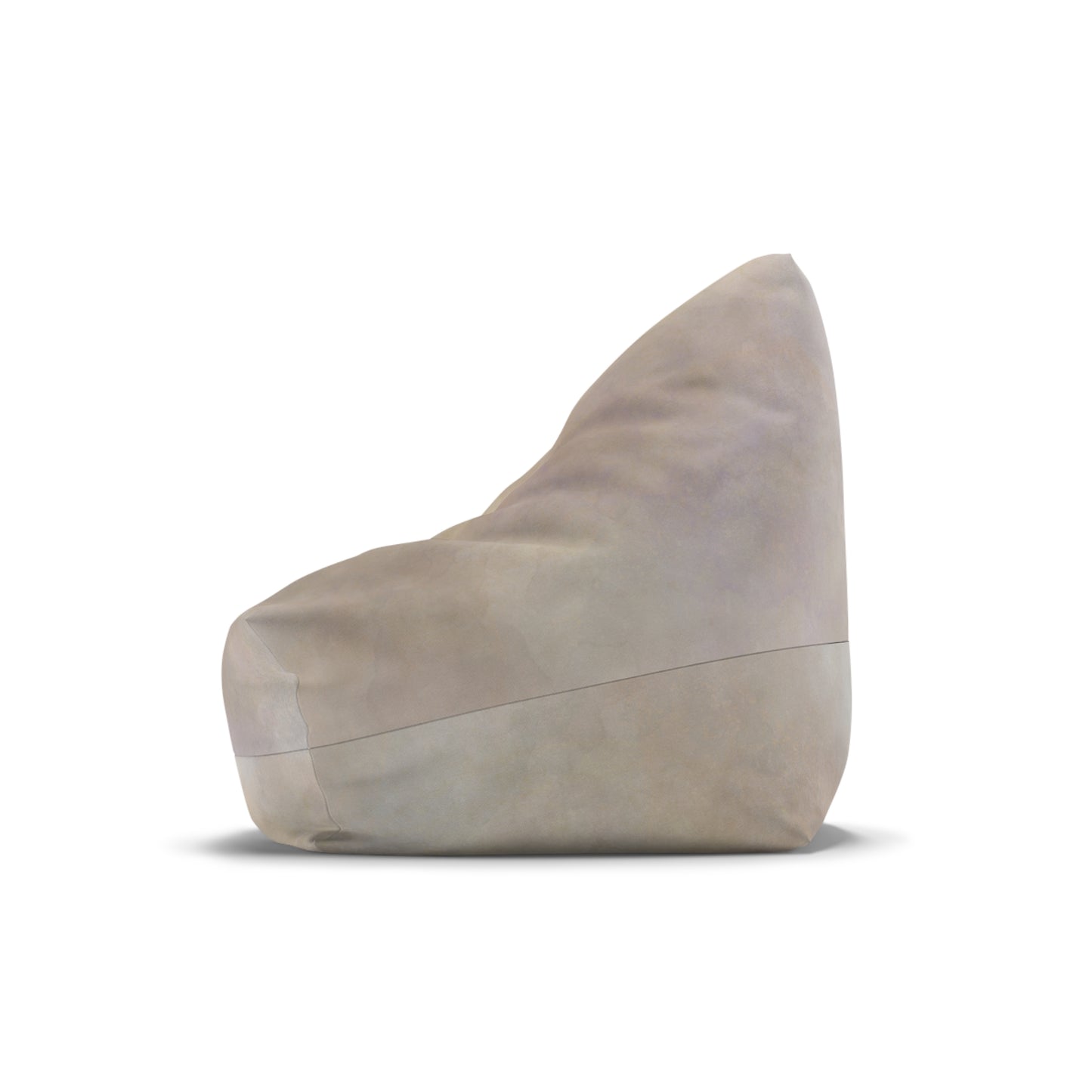 Neutral Marble Texture Bean Bag Chair Cover | Beige Stone Print