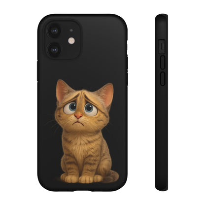 Cute Cat Phone Case, Adorable Kitty Cover, Pet Lover Gift, Unique Animal Design, Customizable Mobile Case - TRV