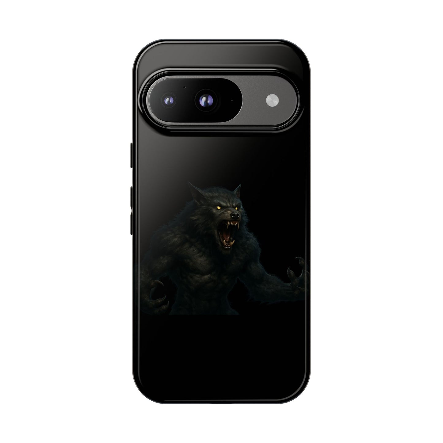 Werewolf Phone Case, Tough Cases, Black Panther Design, Gift for Animal Lovers, Phone Accessories, Fierce Phone Protection - TRV