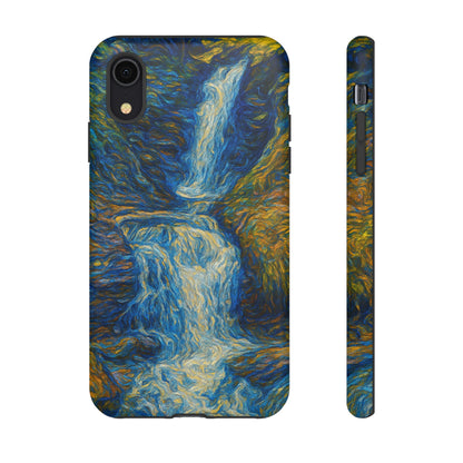 Artistic Phone Case - Waterfall Design, Unique Gift, Phone Accessory, Nature Lover, Original Artwork - TRV