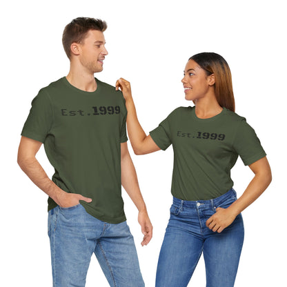 Established 1999 Unisex Tee | Vintage Birth Year Shirt, Casual Birthday Gift, Personalized Family Reunion Apparel, Retro Style [...] - TRV