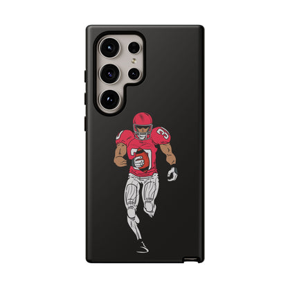 Football Player Tough Phone Case – Protective Black Sports iPhone Case