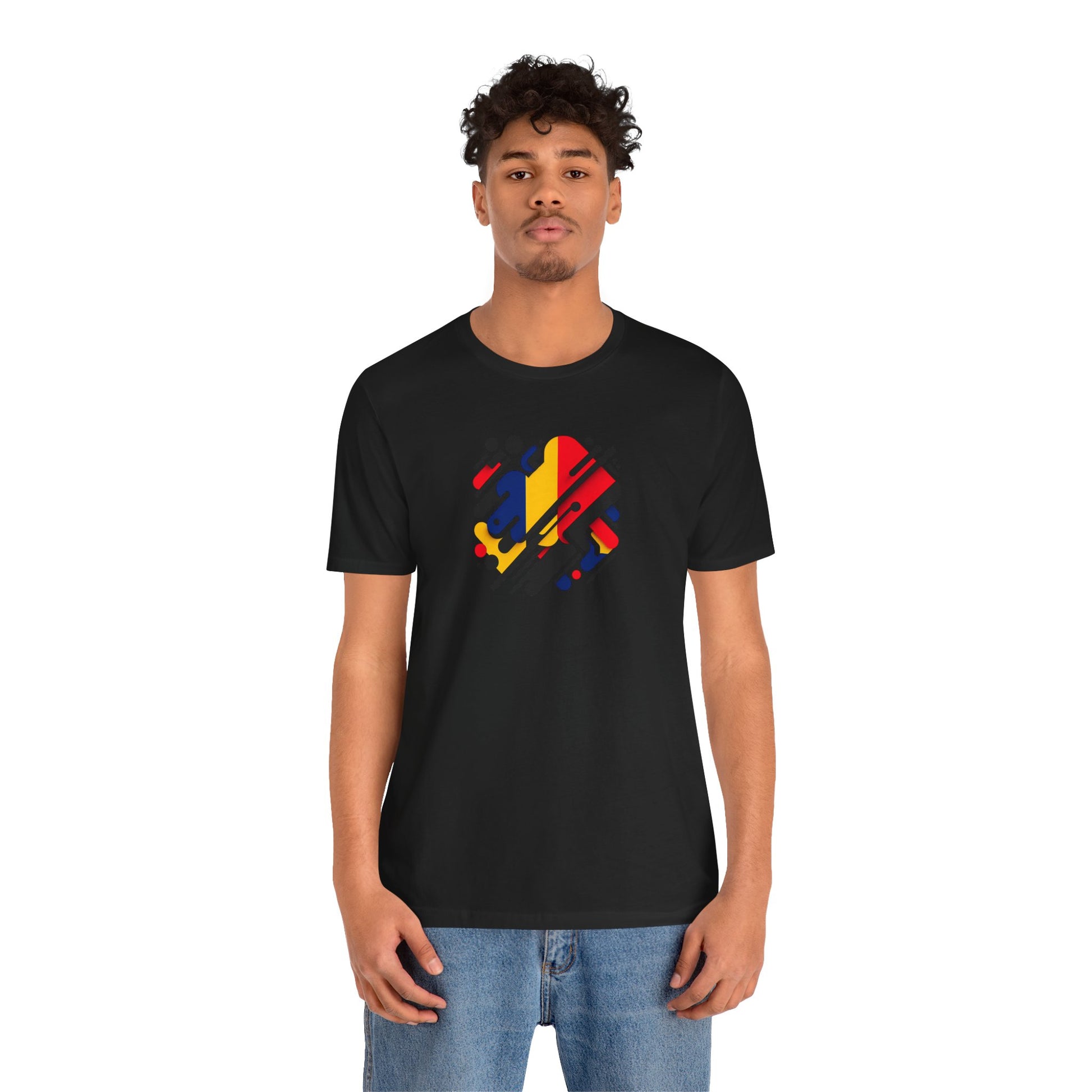 Artistic Heart Unisex Jersey Tee - Vibrant Graphic Tee, Casual Wear, Gift for Art Lovers, Birthday Surprise, Everyday Comfort - TRV