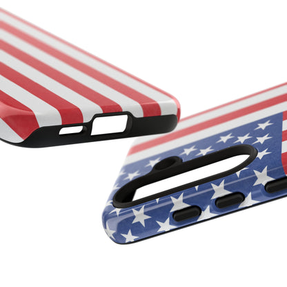 American Flag Phone Case - Patriotic Cell Cover, Tough Cases, USA Pride, Independence Day Gift, Veteran's Day, Phone Protection - TRV