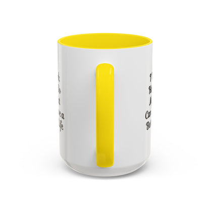 Cat Lover's Accent Coffee Mug - I Work Hard So My Cat Can Have a Better Life