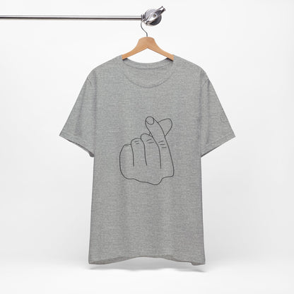 Minimalist Hand Sign Unisex Tee | Casual Everyday Wear | Perfect for Gift Givers