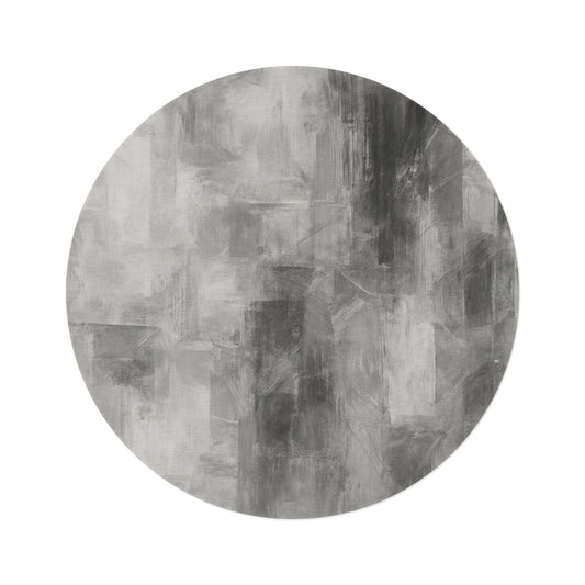Modern Round Rug, Chic Home Decor, Living Room Accent, Bedroom Flooring, Stylish Area Rug, Minimalist Design - TRV