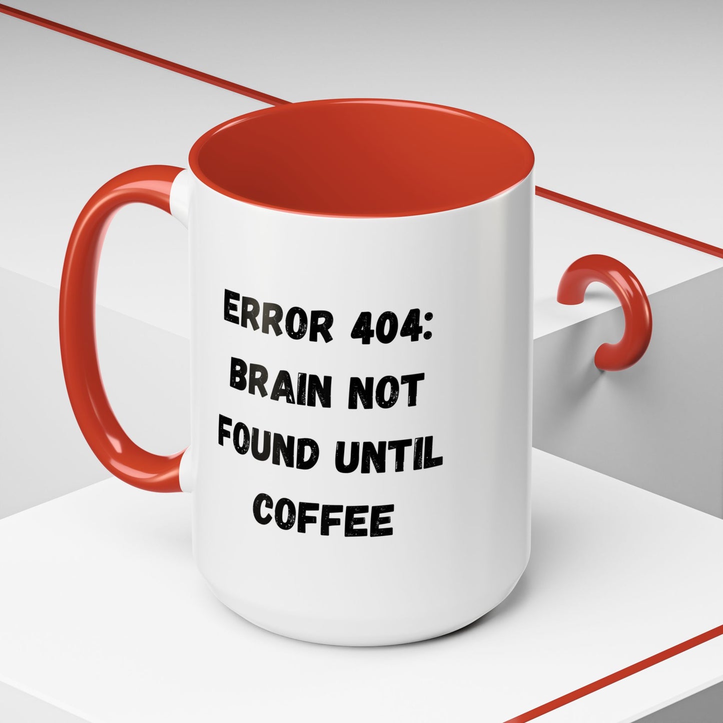 Error 404 Coffee Mug - Perfect for Your Daily Brew, Gift for Programmers, Humor for Coffee Lovers, Office Desk Decor, Nerdy Kitchenware