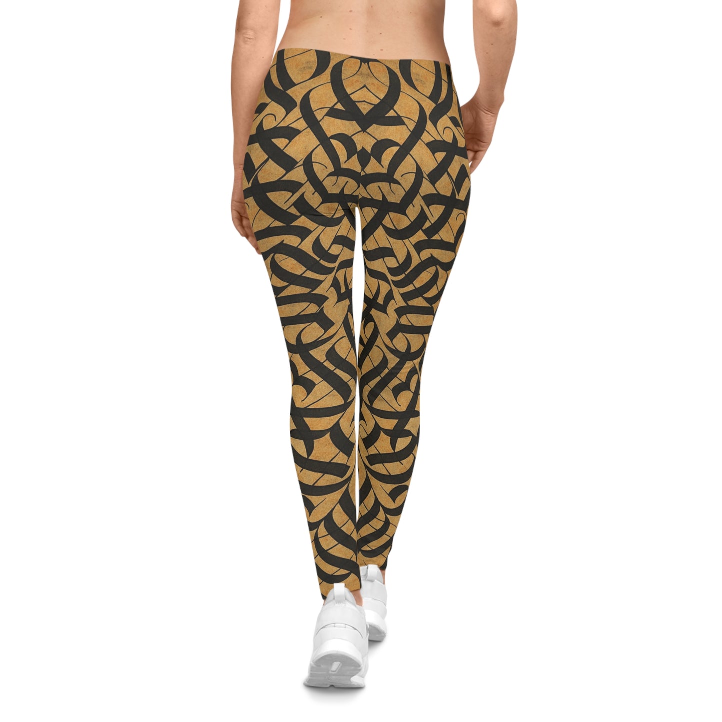 Chic Patterned Leggings for Everyday Comfort, Stylish AOP Leggings, Casual Workout Trousers, Boho Leggings for Women, Trendy Fashion [...] - TRV