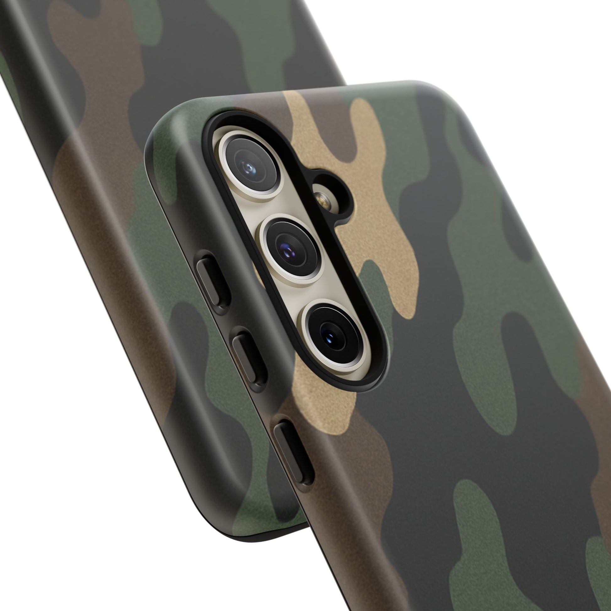 Camouflage Phone Case, Tough Phone Cover, Military Style Accessory, Protective Case for Men, Gifts for Soldiers - TRV