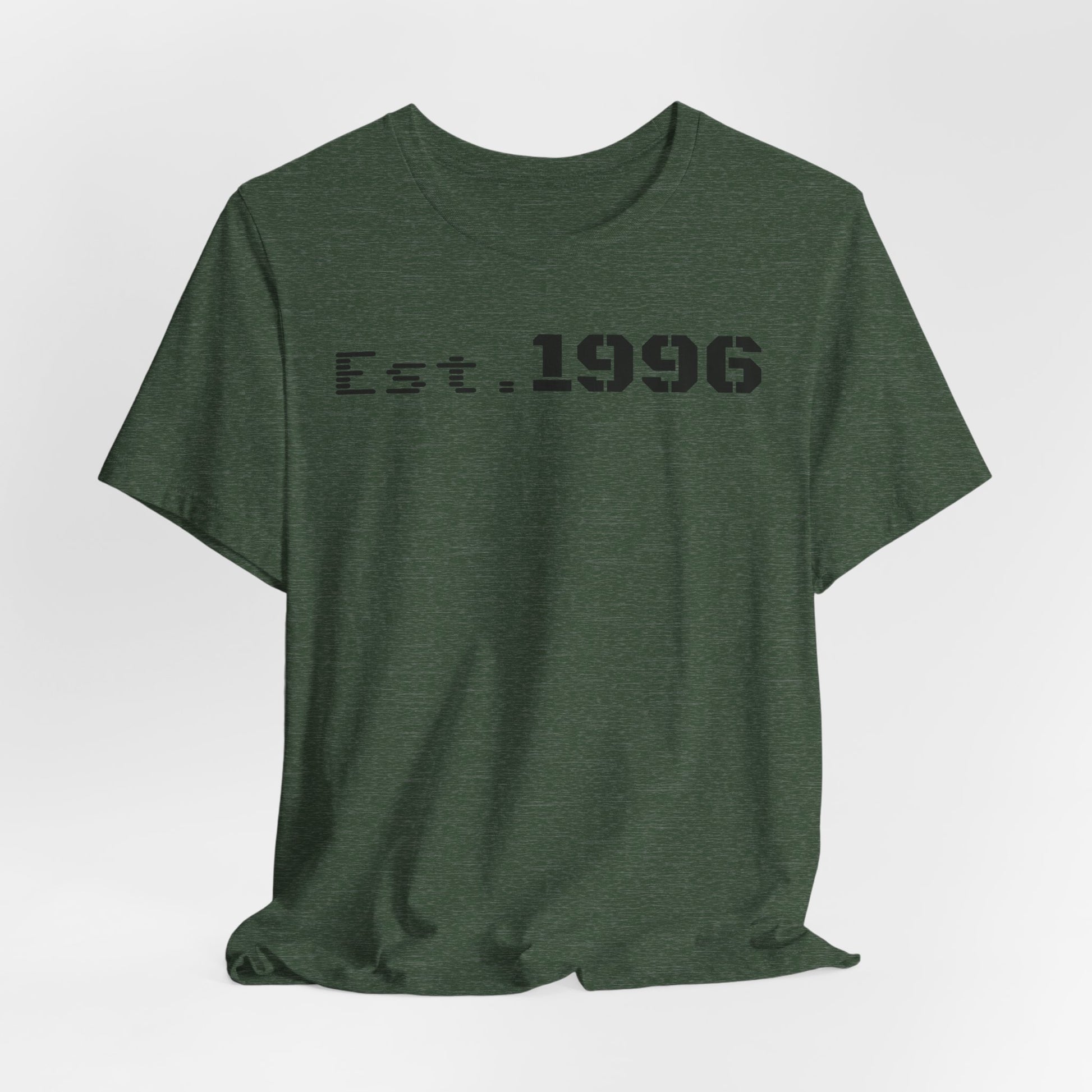 Established 1996 Unisex T-Shirt, Vintage Year Tee, Birth Year Gift, Casual Fashion, Personalized Graphic Tee - TRV