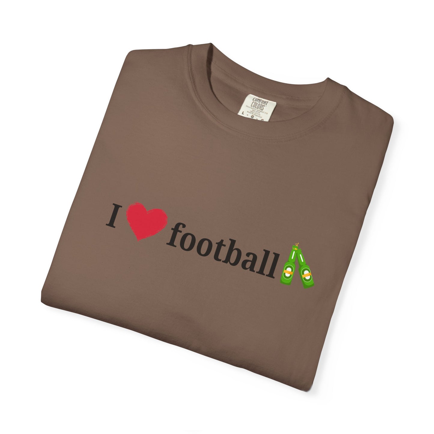 Unisex Football Love Tee - Casual Cotton T-Shirt, Gift for Sports Fans, Comfortable Daily Wear, Perfect for Game Days, Fun Summer Outfits - TRV