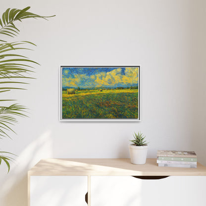 Landscape Matte Canvas, Framed (Multi-color) - TRV