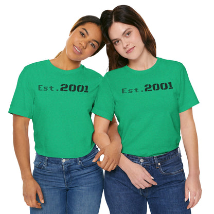 Est. 2001 Unisex Tee - Timeless Casual Wear, Birthday Gift, Nostalgic Fashion, Everyday Comfort, Trendy Streetwear