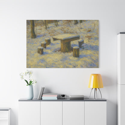 Matte Canvas Wall Art, Rustic Outdoor Scene, Nature Decor, Home Wall Décor, Cozy Cabin Vibe, Perfect for Gift Giving - TRV