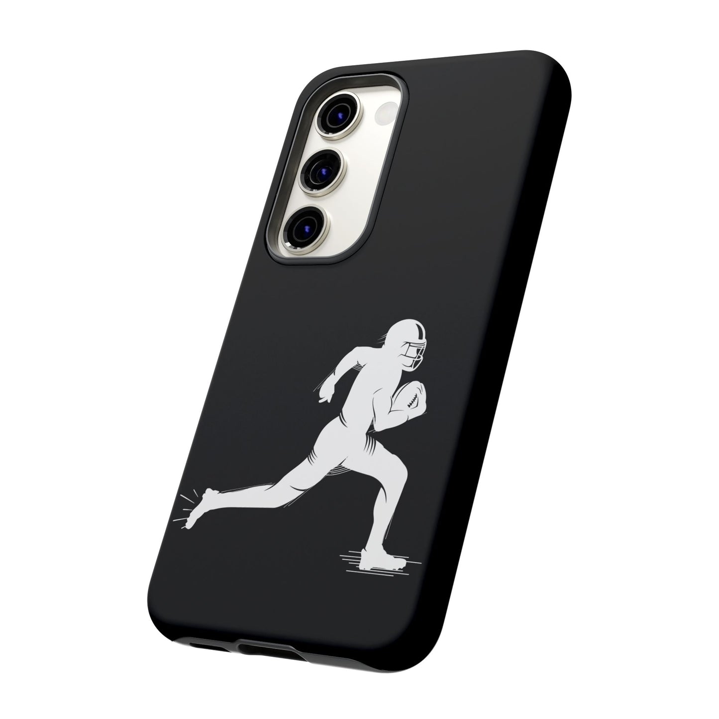 Football Player Phone Case, Tough Cases, Sports Phone Cover, Gift for Athletes, iPhone & Samsung Accessories, Running Player Design - TRV