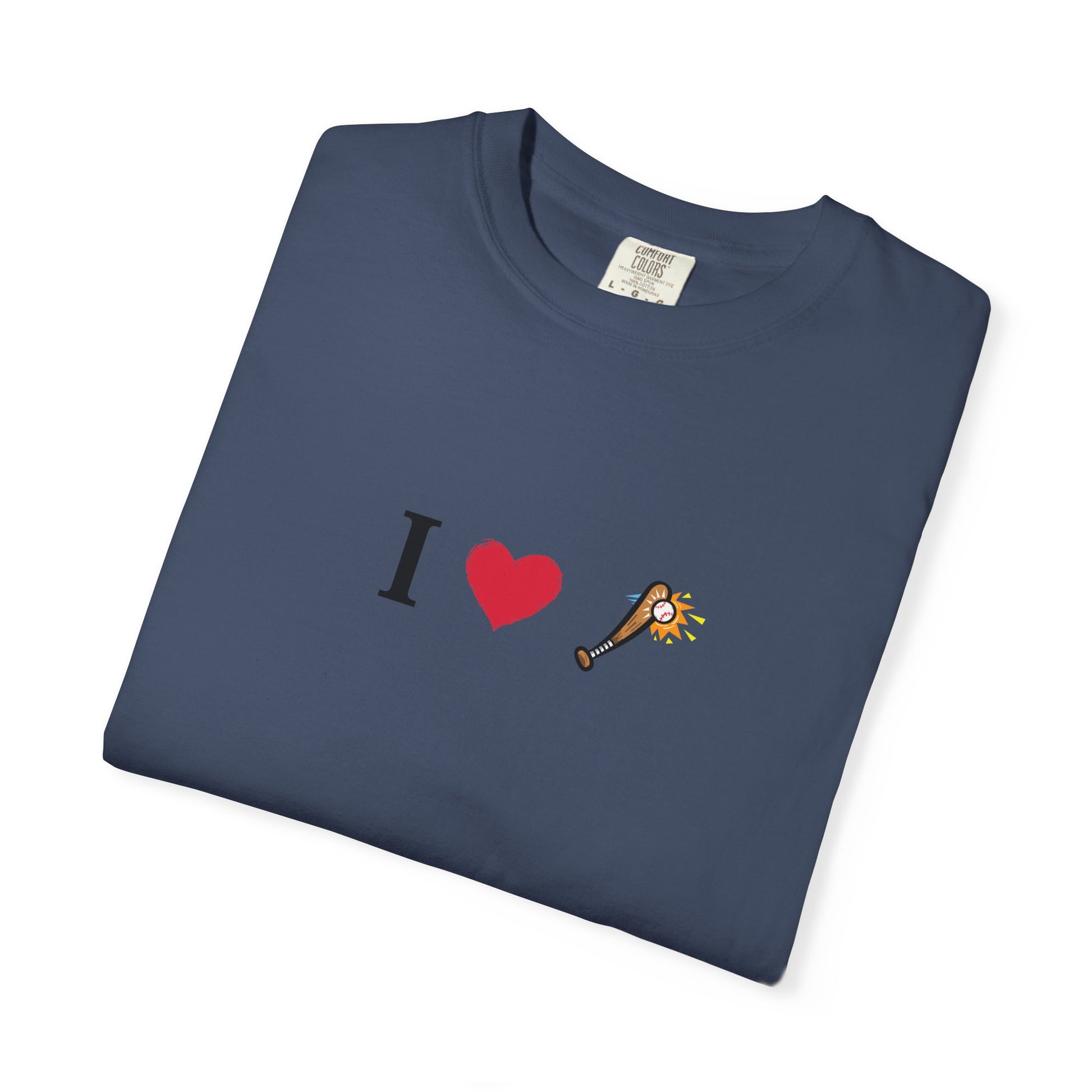 I Love Baseball  Unisex Tee, Gift for Couples, Cute Matching T-Shirts, Casual Everyday Wear, Anniversary Present, Love Shirt - TRV