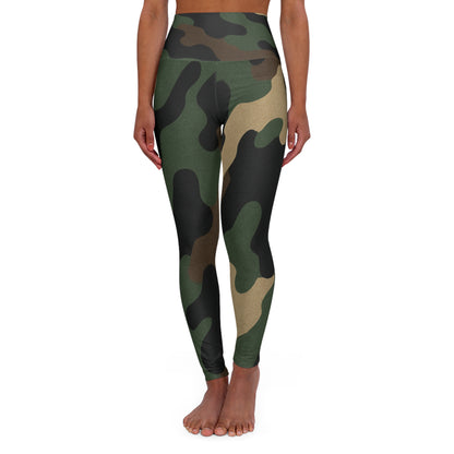 Camo High Waisted Yoga Leggings, Fashionable Activewear, Workout Gear, Fitness Leggings, Everyday Comfort Leggings - TRV