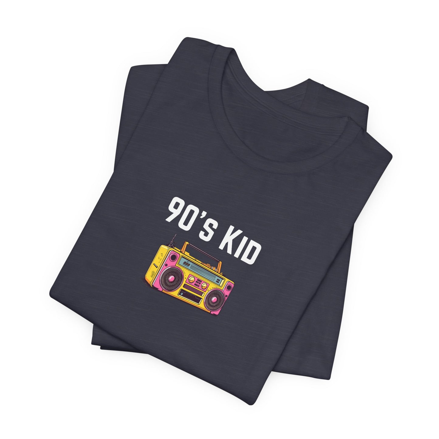 Retro Boombox Tee — 90s Kid Graphic T-Shirt