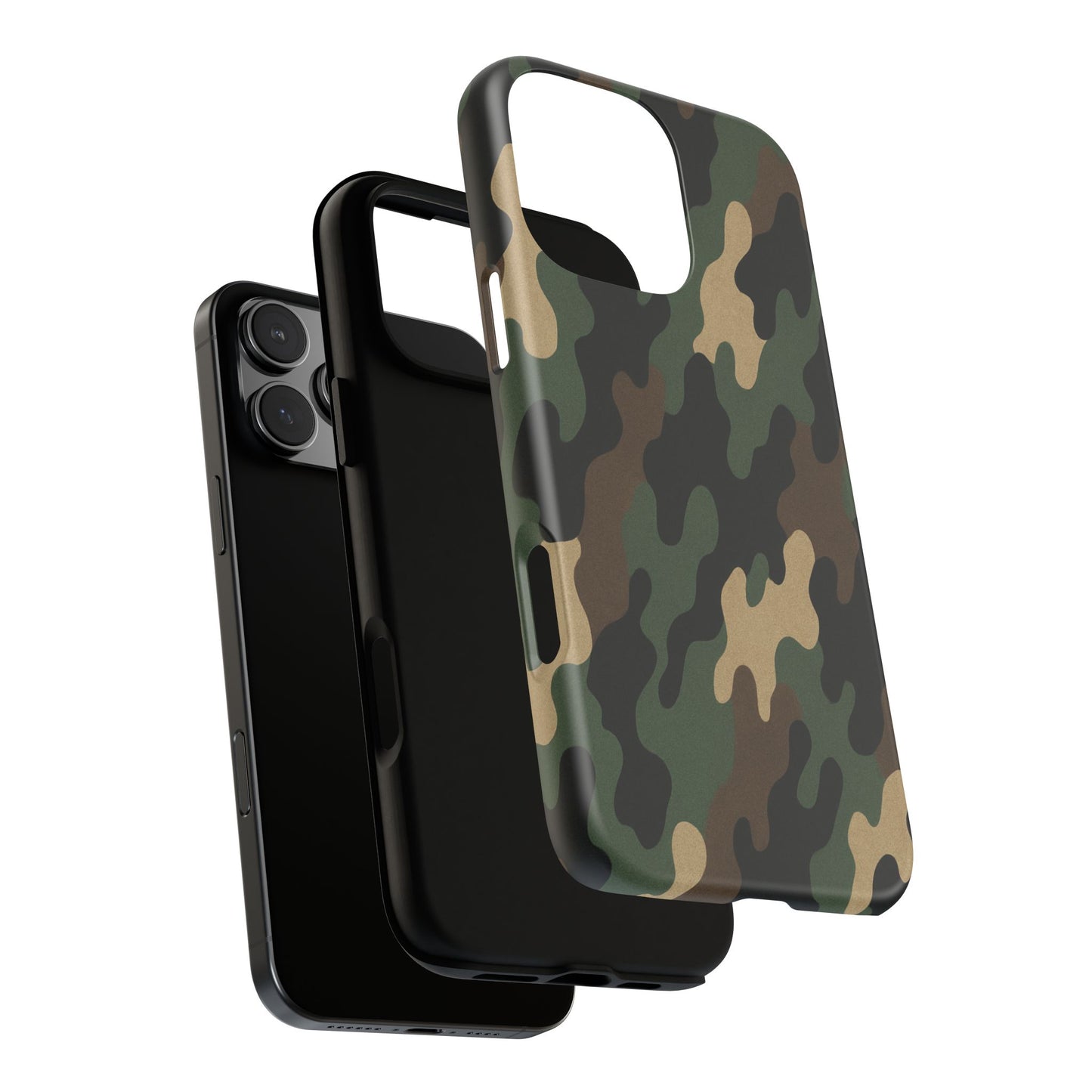 Camouflage Phone Case, Tough Cases, Military Style, Unique Phone Accessories, Gift for Him, Durable Phone Cover - TRV