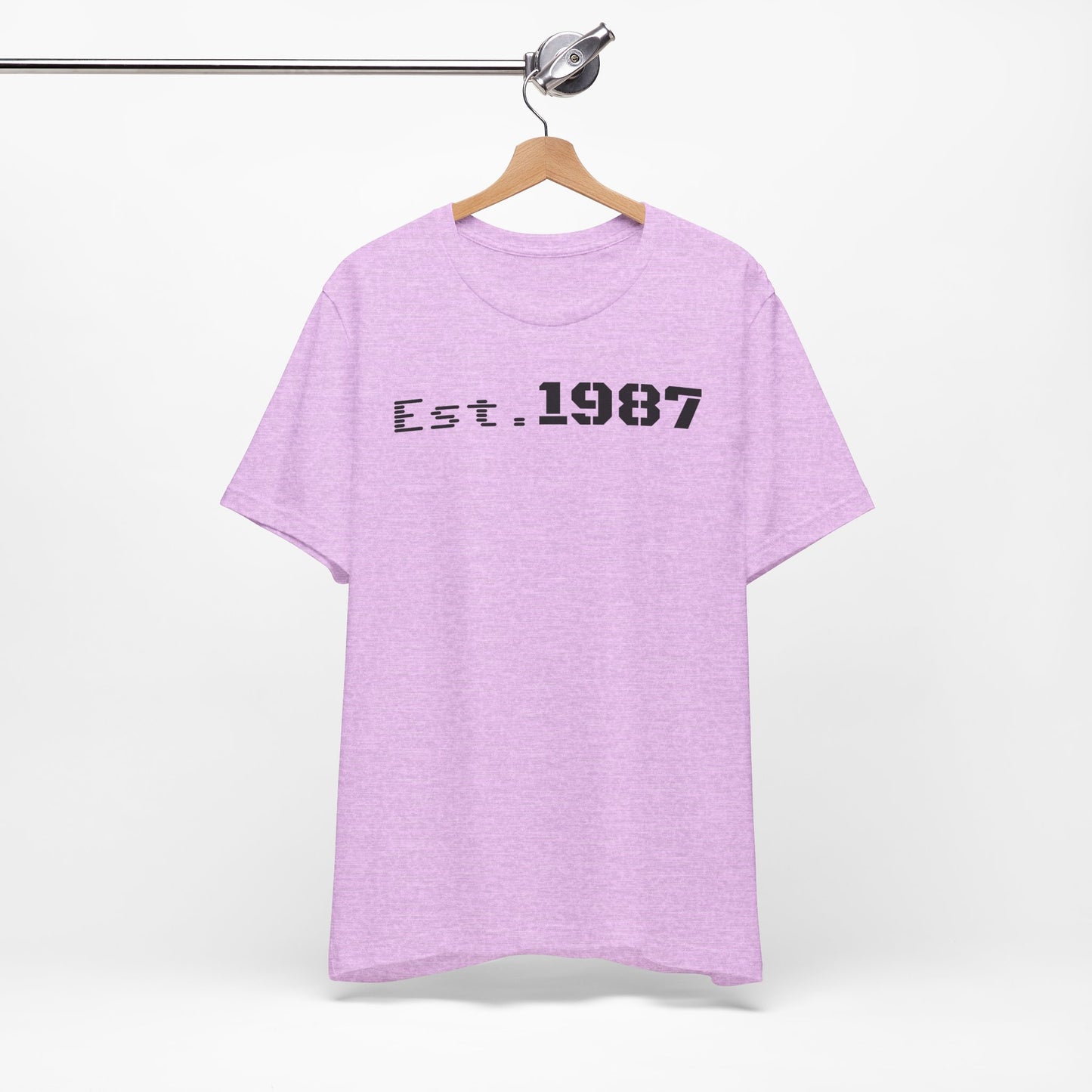 Est. 1987 Unisex Tee - Vintage Style Shirt, 80s Birth Year Gift, Casual Wear, Birthday T-Shirt, Retro Graphic Tee