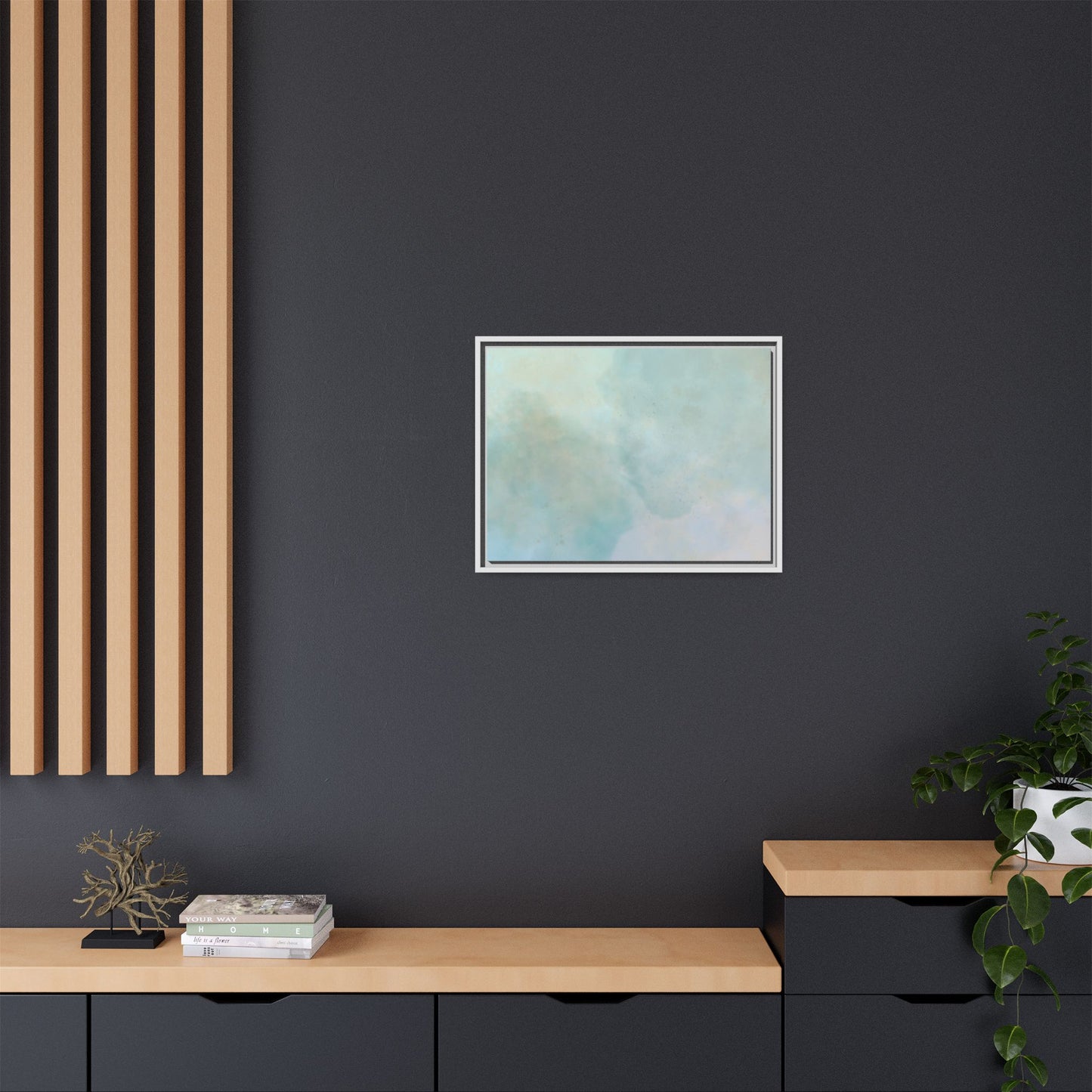 Soft Abstract Pastel Watercolor Matte Canvas