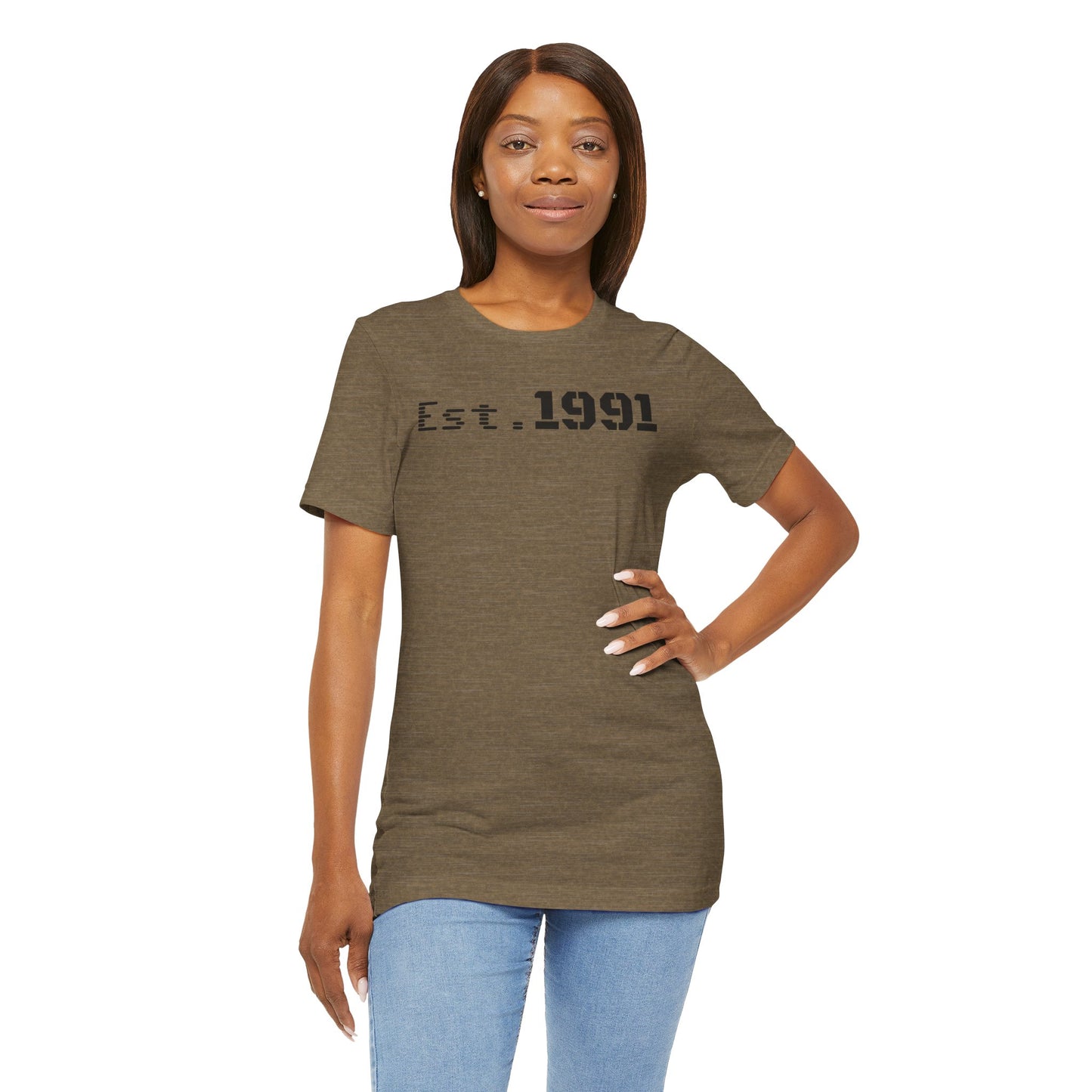 Established 1991 Unisex Jersey Tee | Vintage Anniversary Gift | Casual Wear, Birthday Shirt, Retro Style, Statement Tee, Gift for Him/Her - TRV