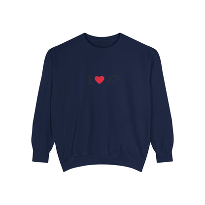 Unisex Sweatshirt, I love Football, Cozy, Perfect for Everyday Wear, Gift Idea for Friends, Couples, and Special Occasions - TRV