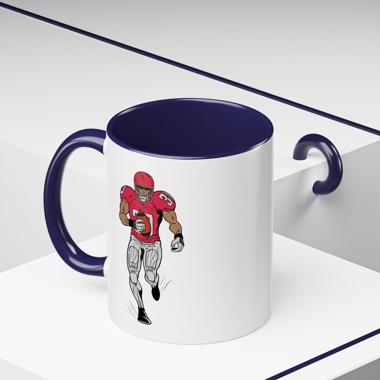 Football Player Coffee Mug, Sports Fan Gift, Motivational Coffee Cup, Game Day Mug, Unique Sports Merchandise