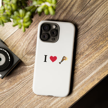 I Love Baseball Vibe Phone Case - Tough Cases for Sports Lovers, Gifts for Athletes, Fun Accessories, iPhone and Android Compatible - TRV