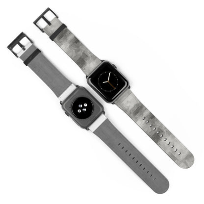 Gray Watercolor Camouflage Watch Band | Neutral Abstract Apple Watch Strap - TRV