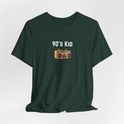 Retro Boombox Tee — 90s Kid Graphic T-Shirt
