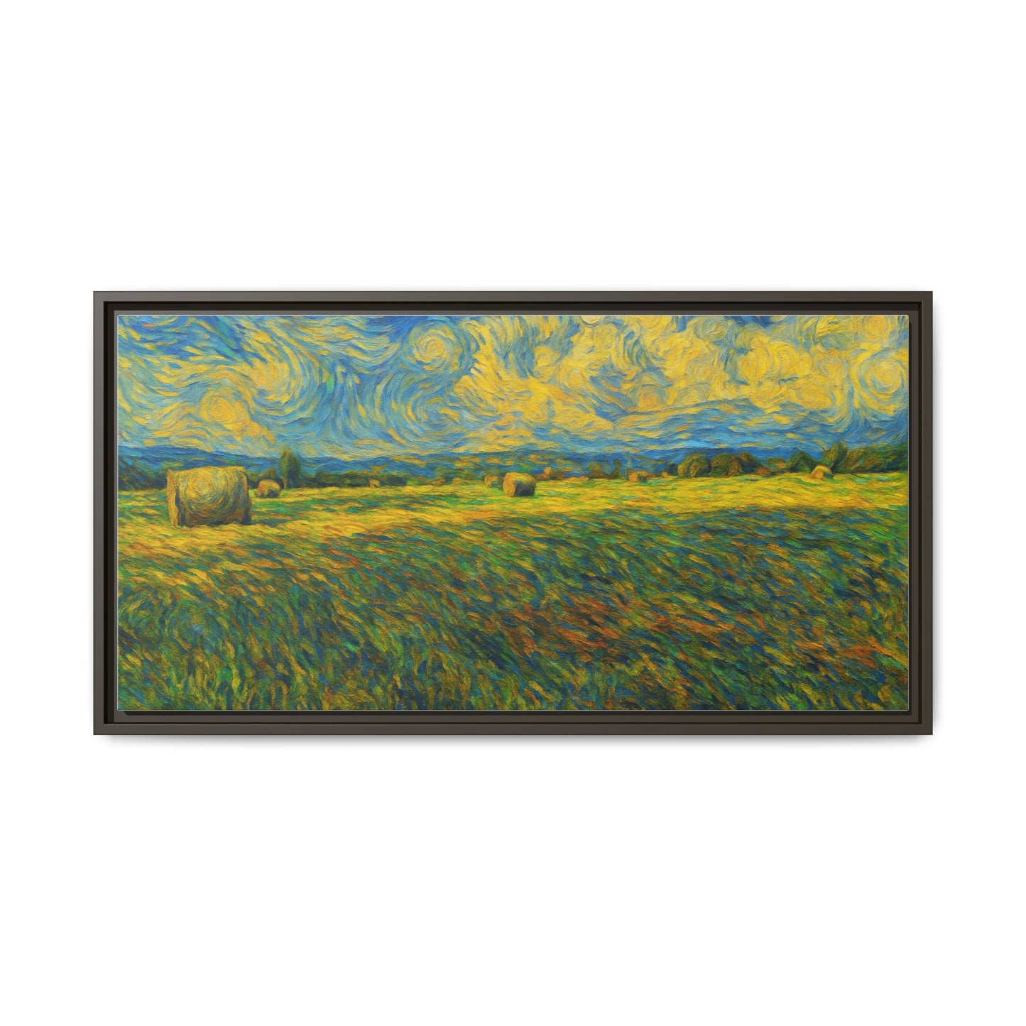 Landscape Matte Canvas, Framed (Multi-color) - TRV