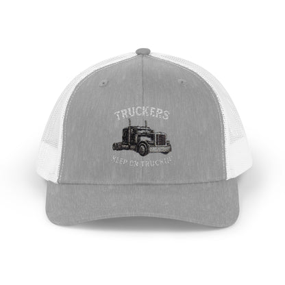 Truck Driver Snapback Cap, Mesh Trucker Hat, Cool Casual Hat, Perfect Gift for Drivers, Trucking Enthusiasts, Outdoor Style - TRV