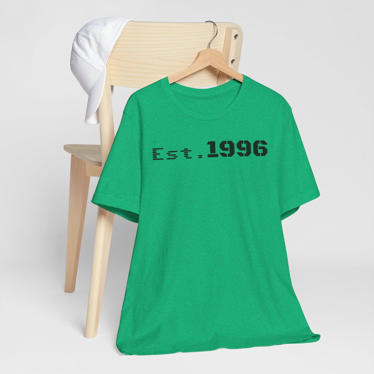 Established 1996 Unisex T-Shirt, Vintage Year Tee, Birth Year Gift, Casual Fashion, Personalized Graphic Tee - TRV