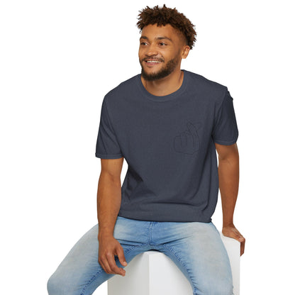Trendy Unisex Softstyle T-Shirt with Love Hand Gesture Design