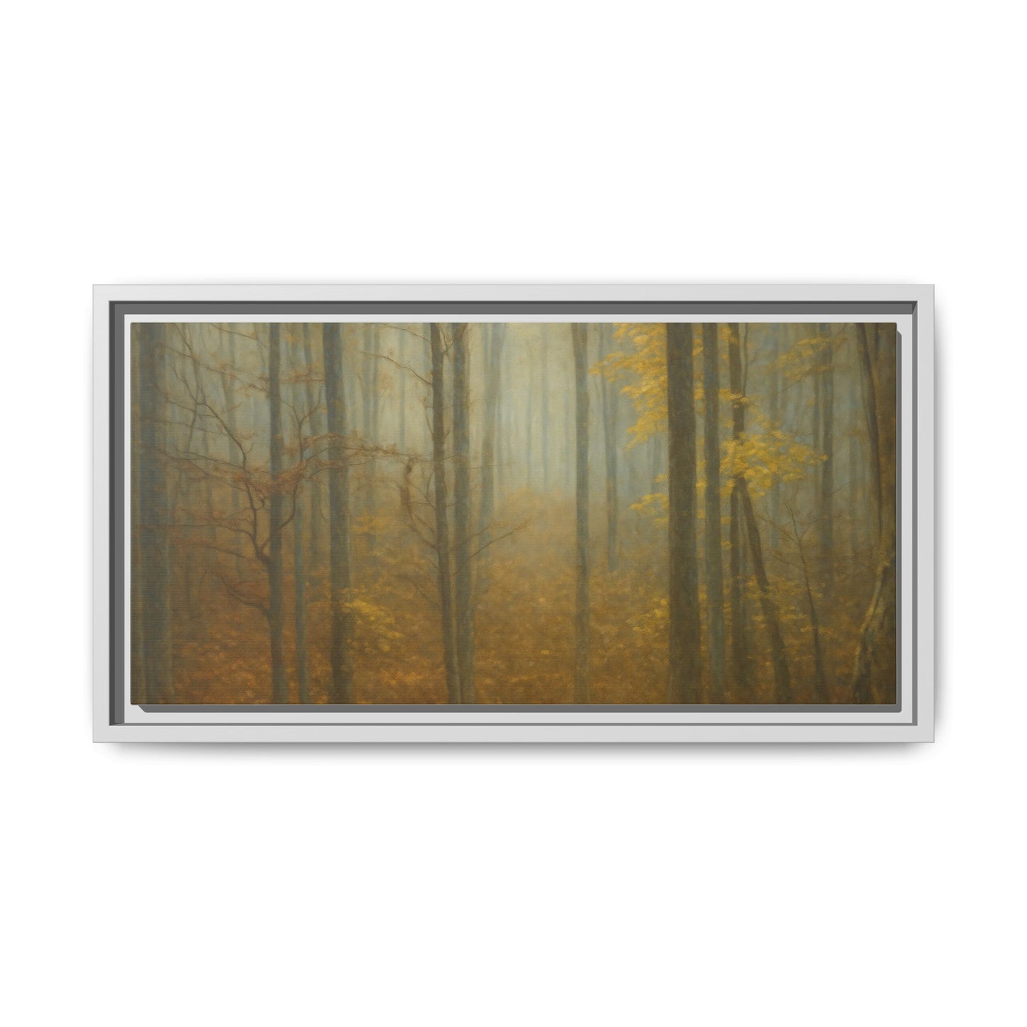 Framed Matte Canvas Art | Serenity in the Forest | Nature Wall Decor, Home Gallery, Cozy Living Room, Gift for Nature Lovers - TRV