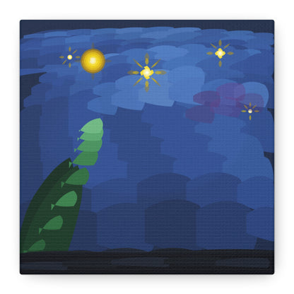 Starry Night Vortex Matte Canvas Stretched 1.25" | Impasto Brushstroke Reproduction