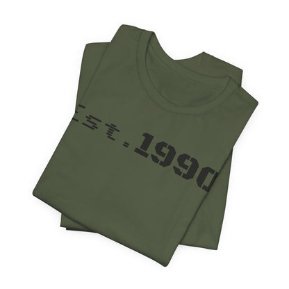 Unisex Est. 1990 Nostalgic Jersey Tee - Perfect Gift, Vintage Style, Retro Fashion, Birthday Celebration, Casual Wear - TRV