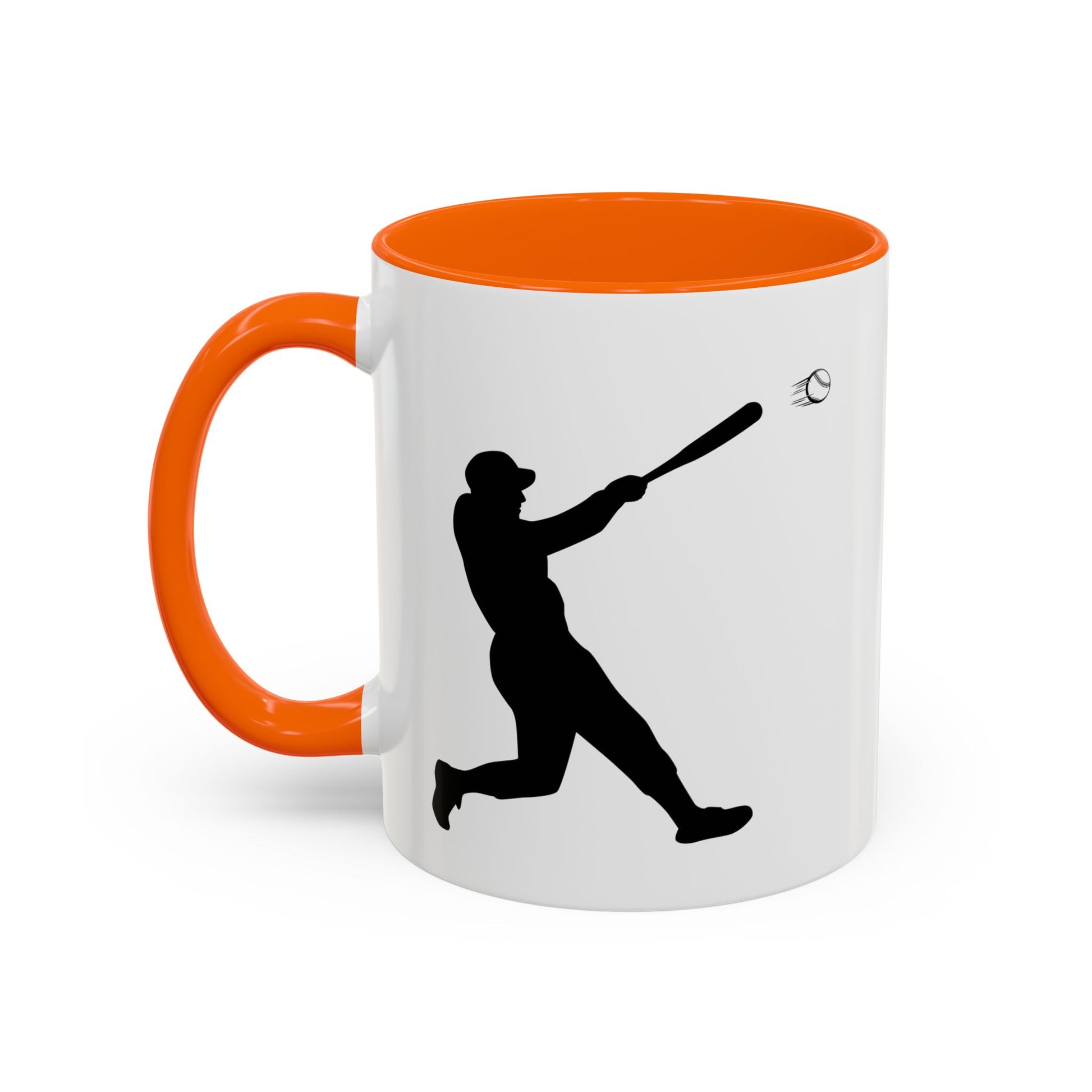 Baseball Player Accent Coffee Mug, Sports Gift, Baseball Lover Mug, Unique Coffee Cup, Personalized Sports Mug - TRV